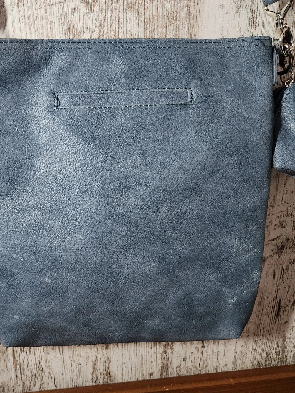 Thirty-one Slate Blue Embossed Letter 